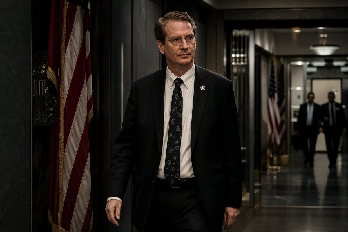 Rep. Tim Burchett walking through a Pentagon corridor