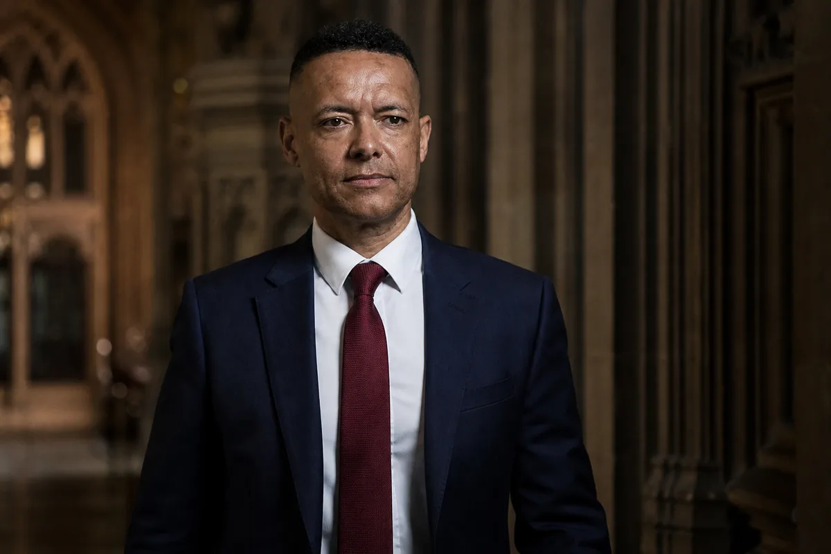 Labour MP Clive Lewis in a Palace of Westminster corridor