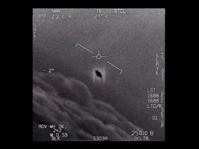 Official Navy GIMBAL infrared clip, one of three videos posted to the FOIA reading room in April 2020