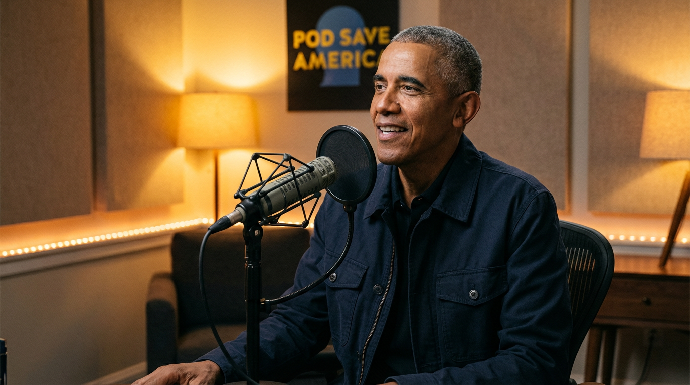 Barack Obama during a podcast interview where he said aliens are real