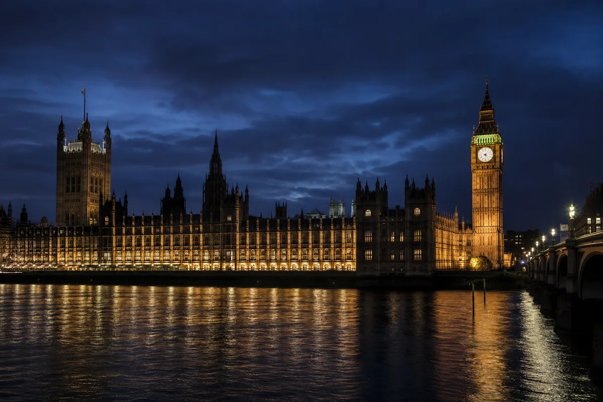Palace of Westminster at night