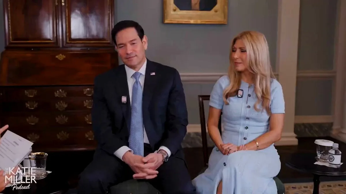 Secretary of State Marco Rubio speaking in a State Department video about unidentified objects over U.S. military installations